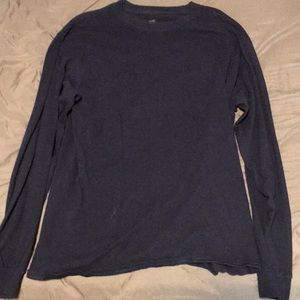 Men’s navy blue long sleeve shirt